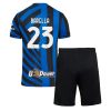 New Inter Milan Football Jerseys Nicolo Barella #23 Home Stadium Kit for Kids 2024-25