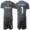 New Inter Milan Football Jerseys Yann Sommer #1 Goalkeeper Third Stadium Kit for Kids 2024-25