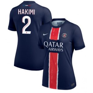 PSG Achraf Hakimi #2 Best Home Soccer Jersey Store Women 2024-25 Short Sleeve