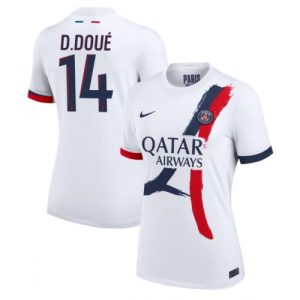 PSG Desire Doue #14 Best Away Soccer Jersey Store Women 2024-25 Short Sleeve