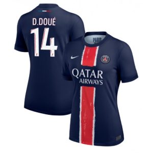 PSG Desire Doue #14 Best Home Soccer Jersey Store Women 2024-25 Short Sleeve