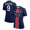 PSG Goncalo Ramos #9 Best Home Soccer Jersey Store Women 2024-25 Short Sleeve