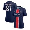 PSG Joao Neves #87 Best Home Soccer Jersey Store Women 2024-25 Short Sleeve