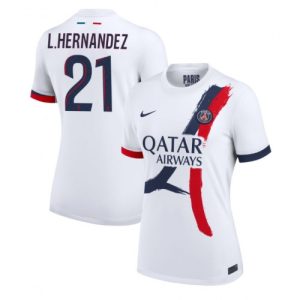 PSG Lucas Hernandez #21 Best Away Soccer Jersey Store Women 2024-25 Short Sleeve
