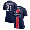 PSG Lucas Hernandez #21 Best Home Soccer Jersey Store Women 2024-25 Short Sleeve