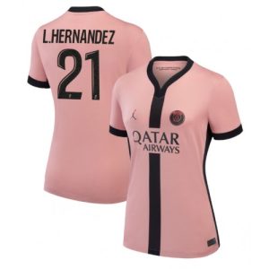 PSG Lucas Hernandez #21 Best Third Soccer Jersey Store Women 2024-25 Short Sleeve