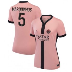 PSG Marquinhos #5 Best Third Soccer Jersey Store Women 2024-25 Short Sleeve
