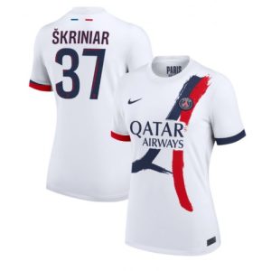 PSG Milan Skriniar #37 Best Away Soccer Jersey Store Women 2024-25 Short Sleeve