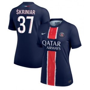 PSG Milan Skriniar #37 Best Home Soccer Jersey Store Women 2024-25 Short Sleeve