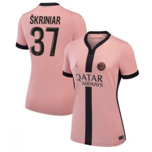 PSG Milan Skriniar #37 Best Third Soccer Jersey Store Women 2024-25 Short Sleeve