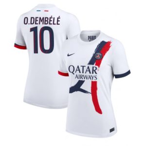 PSG Ousmane Dembele #10 Best Away Soccer Jersey Store Women 2024-25 Short Sleeve