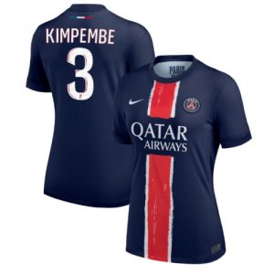PSG Presnel Kimpembe #3 Best Home Soccer Jersey Store Women 2024-25 Short Sleeve