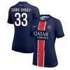PSG Warren Zaire-Emery #33 Best Home Soccer Jersey Store Women 2024-25 Short Sleeve