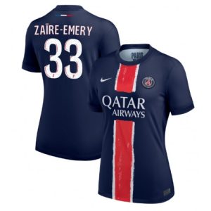 PSG Warren Zaire-Emery #33 Best Home Soccer Jersey Store Women 2024-25 Short Sleeve