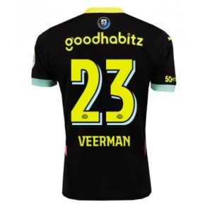 PSV Eindhoven Joey Veerman #23 Cheap Men's Away Football Shirt 2024-25 Short Sleeve