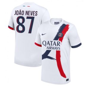 Paris Saint-Germain Joao Neves #87 PSG Away Jerseys 2024-25 Short Sleeve