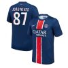 Paris Saint-Germain Joao Neves #87 PSG Home Jerseys 2024-25 Short Sleeve
