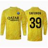 Paris Saint-Germain Matvei Safonov #39 Goalkeeper PSG Third Jerseys 2024-25 Long Sleeve