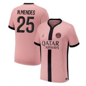 Paris Saint-Germain Nuno Mendes #25 PSG Third Jerseys 2024-25 Short Sleeve