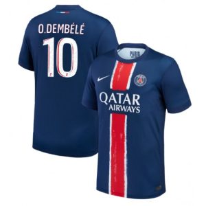 Paris Saint-Germain Ousmane Dembele #10 PSG Home Jerseys 2024-25 Short Sleeve
