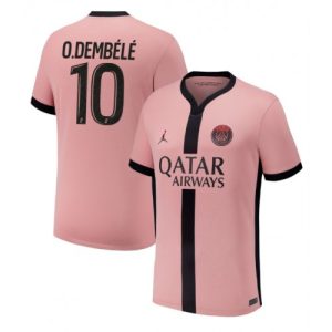 Paris Saint-Germain Ousmane Dembele #10 PSG Third Jerseys 2024-25 Short Sleeve