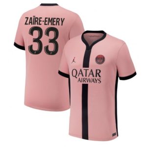 Paris Saint-Germain Warren Zaire-Emery #33 PSG Third Jerseys 2024-25 Short Sleeve
