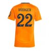 Real Madrid Antonio Rudiger #22 New Away Soccer Shirt for Women 2024-25 Short Sleeve