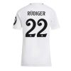 Real Madrid Antonio Rudiger #22 New Home Soccer Shirt for Women 2024-25 Short Sleeve