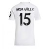 Real Madrid Arda Guler #15 New Home Soccer Shirt for Women 2024-25 Short Sleeve