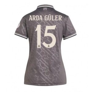 Real Madrid Arda Guler #15 New Third Soccer Shirt for Women 2024-25 Short Sleeve
