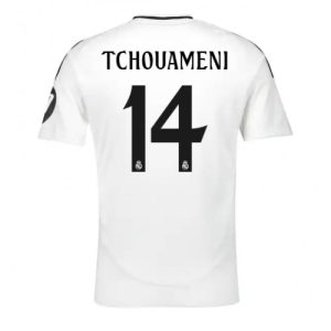 Real Madrid Aurelien Tchouameni #14 Cheap Home Stadium Soccer Jerseys 2024-25