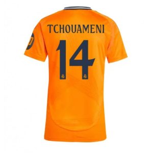 Real Madrid Aurelien Tchouameni #14 New Away Soccer Shirt for Women 2024-25 Short Sleeve