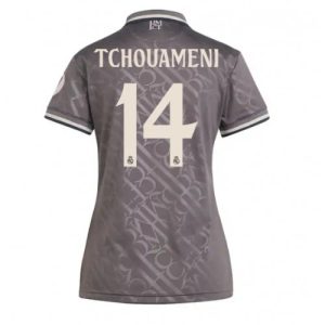 Real Madrid Aurelien Tchouameni #14 New Third Soccer Shirt for Women 2024-25 Short Sleeve