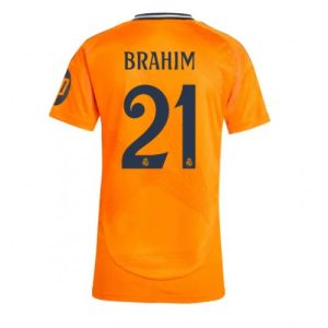 Real Madrid Brahim Diaz #21 New Away Soccer Shirt for Women 2024-25 Short Sleeve