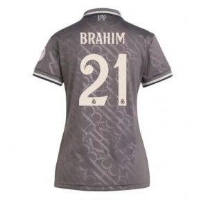 Real Madrid Brahim Diaz #21 New Third Soccer Shirt for Women 2024-25 Short Sleeve