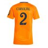 Real Madrid Daniel Carvajal #2 New Away Soccer Shirt for Women 2024-25 Short Sleeve