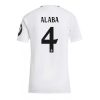 Real Madrid David Alaba #4 New Home Soccer Shirt for Women 2024-25 Short Sleeve