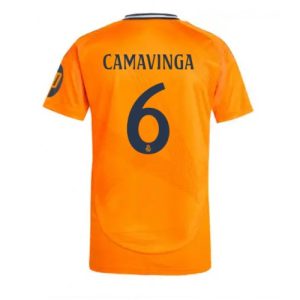 Real Madrid Eduardo Camavinga #6 Cheap Away Stadium Soccer Jerseys 2024-25 Short Sleeve