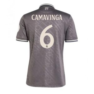 Real Madrid Eduardo Camavinga #6 Cheap Third Stadium Soccer Jerseys 2024-25 Short Sleeve