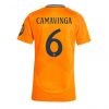 Real Madrid Eduardo Camavinga #6 New Away Soccer Shirt for Women 2024-25 Short Sleeve