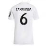 Real Madrid Eduardo Camavinga #6 New Home Soccer Shirt for Women 2024-25 Short Sleeve