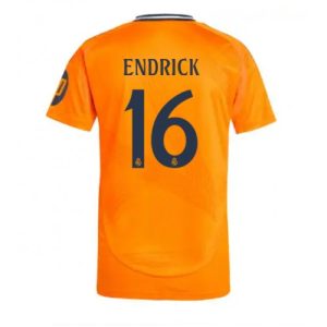 Real Madrid Endrick #16 Cheap Away Stadium Soccer Jerseys 2024-25 Short Sleeve