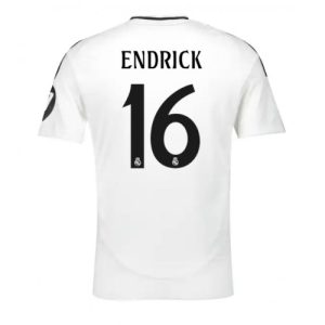 Real Madrid Endrick #16 Cheap Home Stadium Soccer Jerseys 2024-25 Short Sleeve