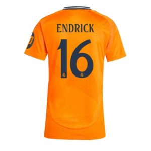Real Madrid Endrick #16 New Away Soccer Shirt for Women 2024-25 Short Sleeve