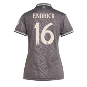 Real Madrid Endrick #16 New Third Soccer Shirt for Women 2024-25 Short Sleeve