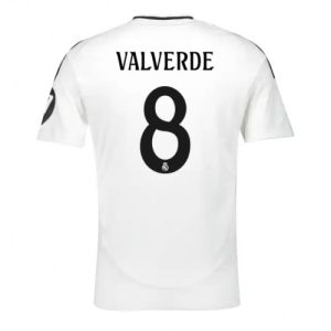Real Madrid Federico Valverde #8 Cheap Home Stadium Soccer Jerseys 2024-25 Short Sleeve