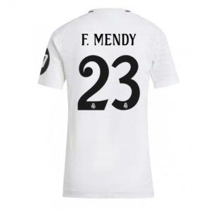 Real Madrid Ferland Mendy #23 New Home Soccer Shirt for Women 2024-25 Short Sleeve