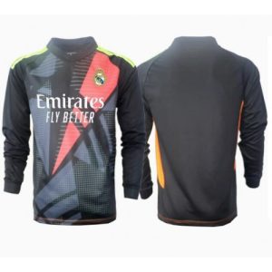 Real Madrid Goalkeeper Cheap Away Stadium Soccer Jerseys 2024-25 Long Sleeve