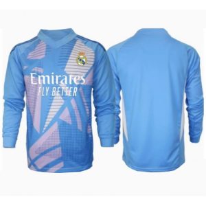 Real Madrid Goalkeeper Cheap Home Stadium Soccer Jerseys 2024-25 Long Sleeve