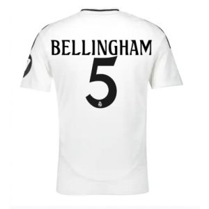 Real Madrid Jude Bellingham #5 Cheap Home Stadium Soccer Jerseys 2024-25 Short Sleeve